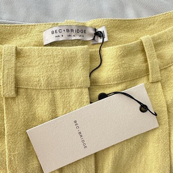 NEW Bec and Bridge Harriet Pant High waisted pleated trouser - Picture 5 of 8